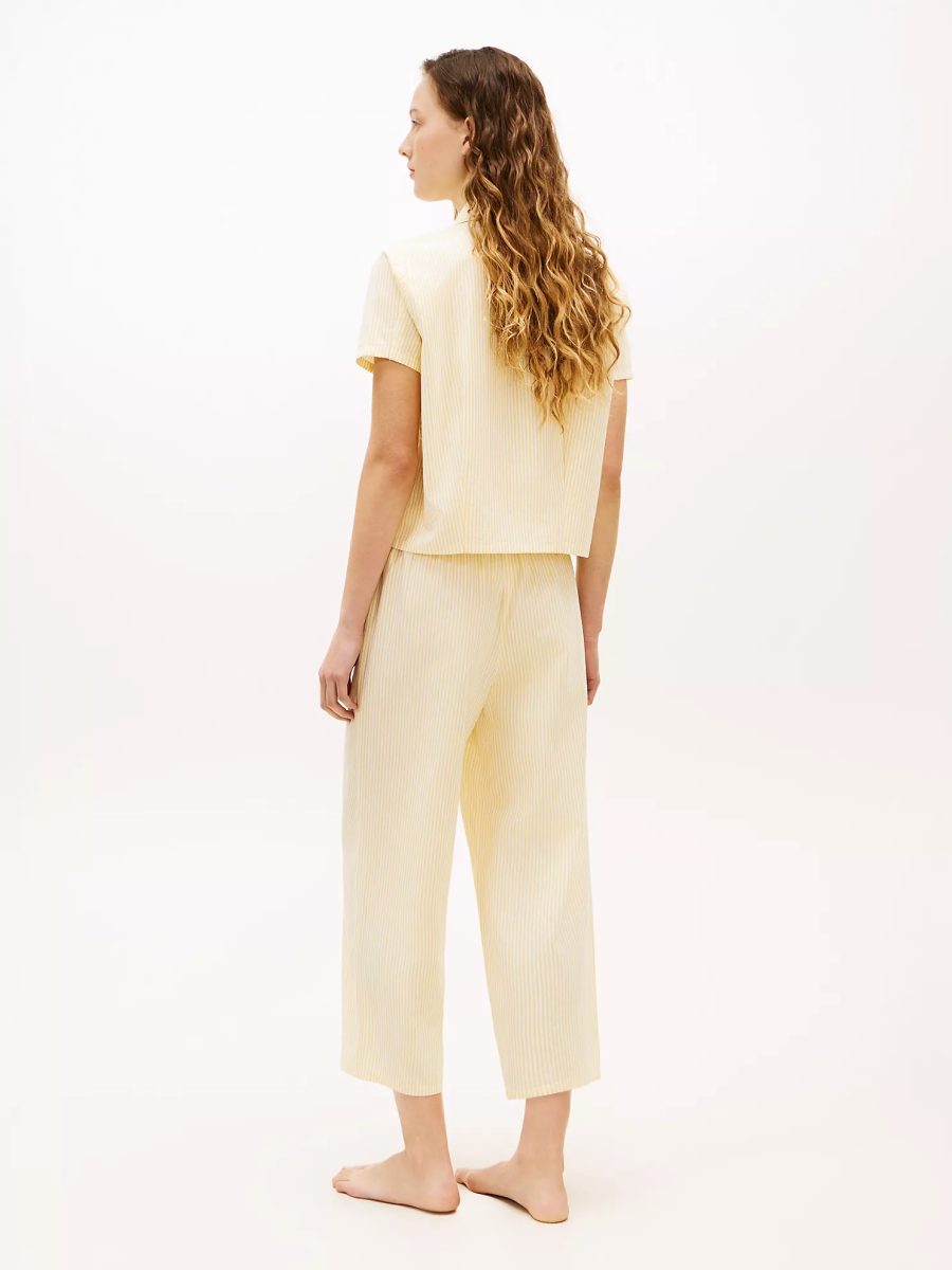 Women's Striped Cropped Sleep Set