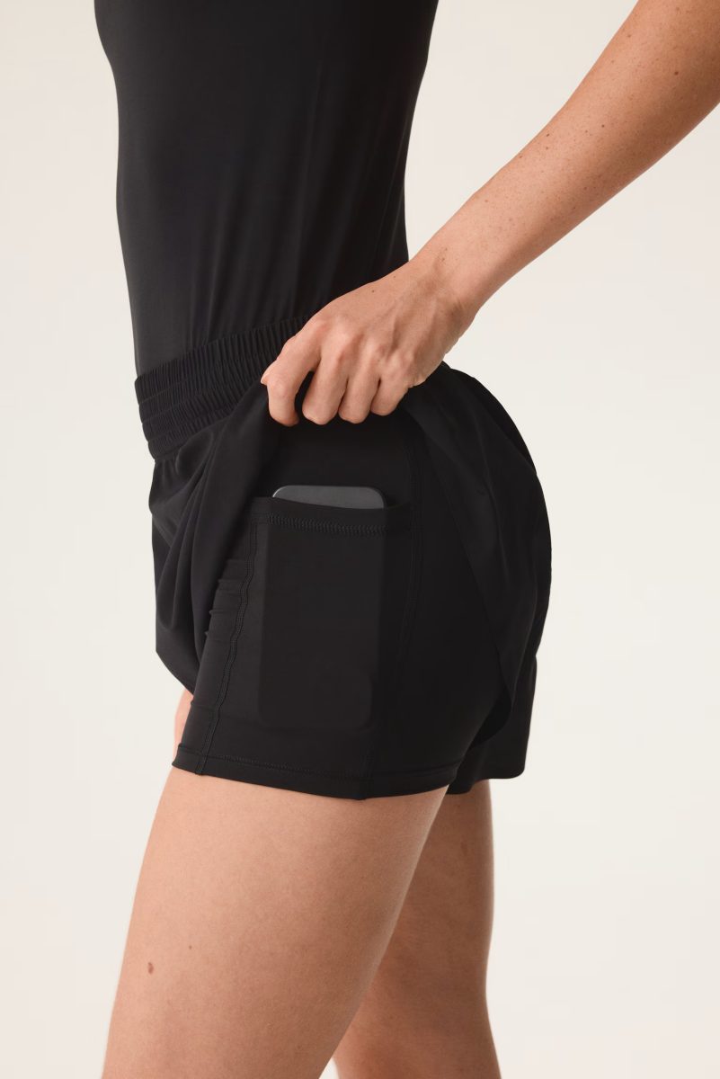 Performance Layered Sports Shorts with Pocket