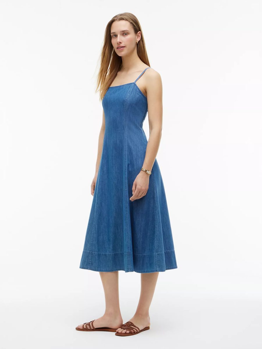 Lightweight Denim Maxi Dress