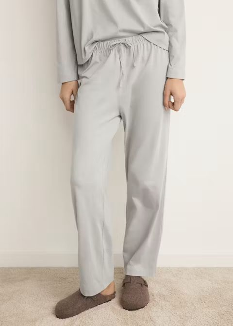 Two-Piece Plain Cotton Lounge Co-Ord Set