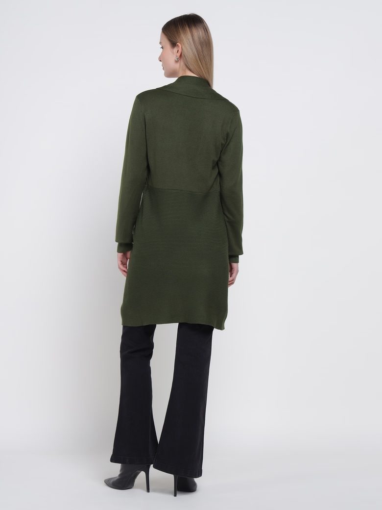Olive Open Shrug - Versatile Knitwear