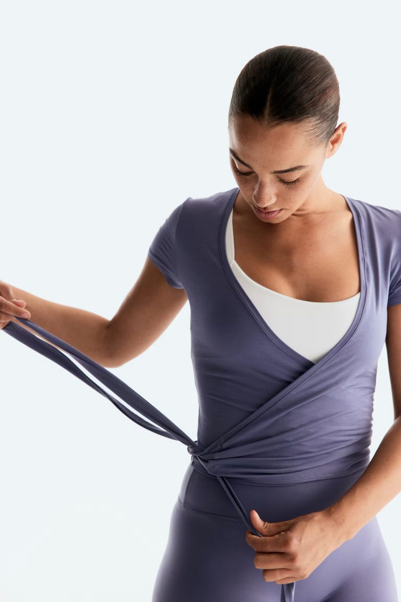 Athletic Performance Wrap Top