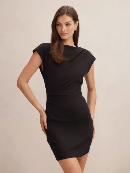 Carly Sleeveless Tuck Mini Dress