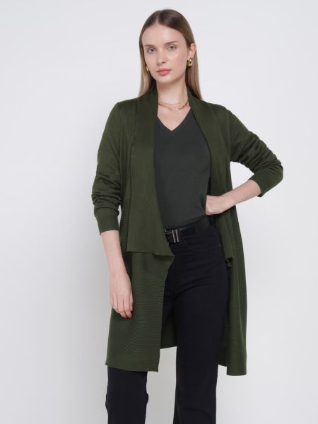 Olive Open Shrug - Versatile Knitwear