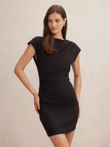 Carly Sleeveless Tuck Mini Dress
