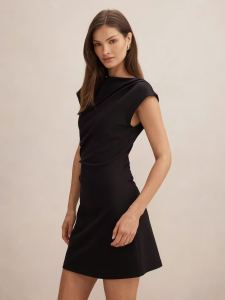 Carly Sleeveless Tuck Mini Dress