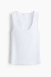 Classic Cotton White Vest Top