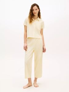 Women's Striped Cropped Sleep Set