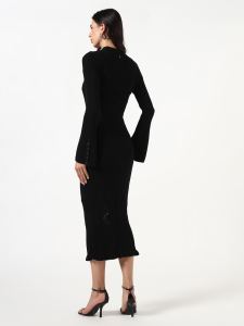 Guess Women's Ribbed Mock Neck Bodycon Dress