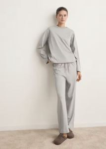 Two-Piece Plain Cotton Lounge Co-Ord Set