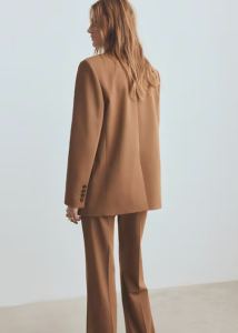 Classic Straight Fit Lapel Pocket Suit Blazer