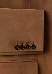 Classic Straight Fit Lapel Pocket Suit Blazer