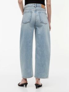 Tommy Hilfiger Women's Light Blue Stretch High-Rise Barrel Jeans