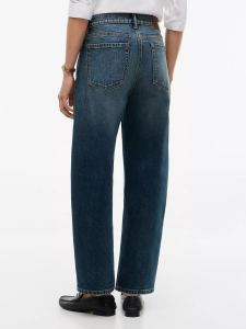 Tommy Hilfiger Women's Dark Blue Stretch High-Rise Barrel Jeans